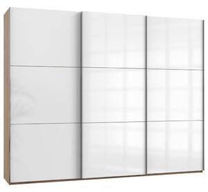 Modern Living Omara Z Drsnimi Vrati Level 36 D, Bela, Barva Hrasta