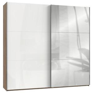 Modern Living Omara Z Drsnimi Vrati Level 36 D, Bela, Barva Hrasta