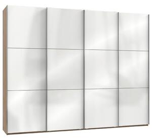 Modern Living Omara Z Drsnimi Vrati Level 36 D, Bela, Barva Hrasta