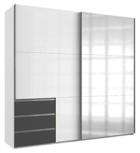 Modern Living Omara Z Drsnimi Vrati Level 36 D, Bela, Barva Grafita