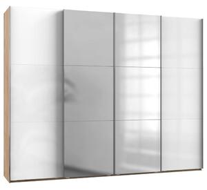 Modern Living Omara Z Drsnimi Vrati Level 36 D, Bela, Barva Hrasta