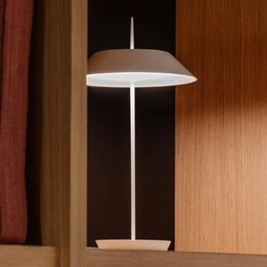 Vibia Mayfair Mini namizna svetilka LED, polnilna baterija, bela