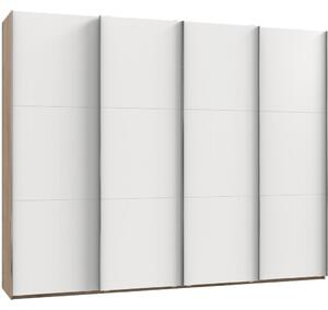 Modern Living Omara Z Drsnimi Vrati Level 36 A, Bela, Barva Hrasta