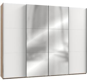Modern Living Omara Z Drsnimi Vrati Level 36 A, Bela, Barva Hrasta