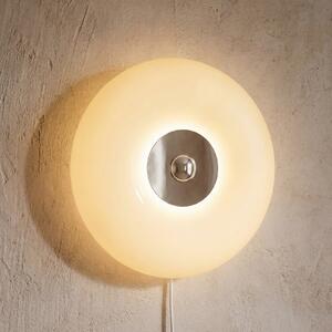 OSRAM LED-stenna svetilka Decor Lunea, bela, Ø 30 cm, steklo, CCT, z možnostjo, zatemnjen, Bela, Dnevna soba / jedilnica, Steklo, Sodobni