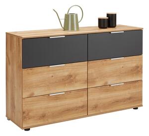 Modern Living Komoda Valencia, Barva Hrasta, Barva Grafita