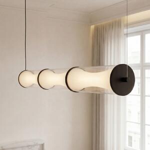 OSRAM LED-visoka svetilka Decor Squeeze, črna, 101 cm, steklo, Črna, Dnevna soba / jedilnica, Kovina, Sodobni