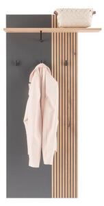 Mömax Garderobni Panel Clever, Barva Hrast, Antracit