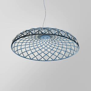 FLOS Skynest LED obesek, modra, Ø 90,4 cm, plastika