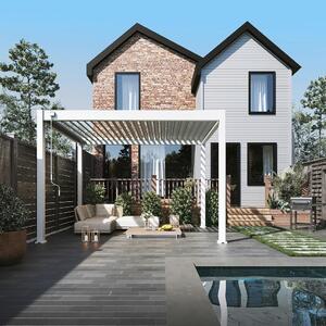 Gardenson Pergola Trumpf, Bela, 3x3,6m