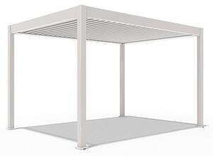 Gardenson Pergola E-superior, Biserna Barva, Osvetlitev, 3x4m