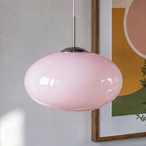 OSRAM obesna svetilka Decor Forma, roza/krom, Ø 31 cm, steklo, zatemnjen, Roza / rosé, Dnevna soba / jedilnica, Steklo, Sodobni