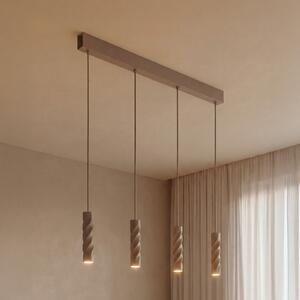 OSRAM viseča svetilka Decor Twirl, bež, dolžina 86 cm, s 4 žarnicami, zatemnjen, Bež, Dnevna soba / jedilnica, Kovina, Sodobni