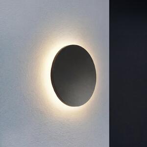 Lindby LED-stenna svetilka za zunanjo uporabo Selinel, črna, 23 cm, hišna, Črna, Kovina, Sodobni