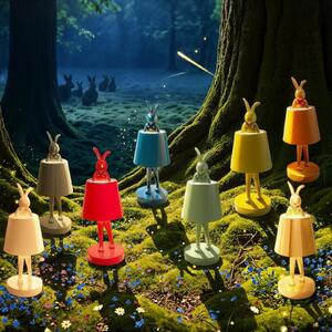 KARE Kare LED-svetilka na baterije Animal Rabbit, zlata, IP54, 29 cm, zatemnjen, Zlata / medeninasta, Dnevna soba / jedilnica, Plastika, Dizajn