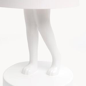 KARE Kare LED-svetilka na baterije Animal Rabbit, bela, IP54, 29 cm, zatemnjen, Bela, Dnevna soba / jedilnica, Plastika, Dizajn