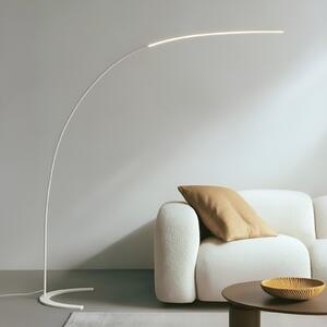 Lindby LED talna svetilka Danua, bela, kovinska, višina 200 cm, zatemnjen, Bela, Dnevna soba / jedilnica, Kovina, Sodobni