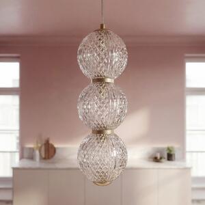 OSRAM LED-visoka svetilka Decor Xstal, v barvi medenine, Ø 12 cm, Zlata / medeninasta, Dnevna soba / jedilnica, Steklo, Sodobni
