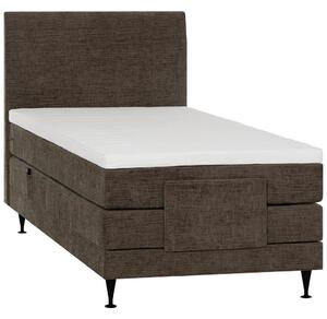 POSTELJA BOXSPRING 120 cm x 200 cm , tekstil rjava