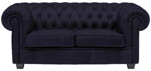 CHESTERFIELD ZOFA, črna tekstil
