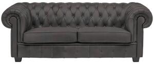 CHESTERFIELD ZOFA, temno siva tekstil