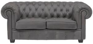 CHESTERFIELD ZOFA, siva tekstil