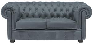 CHESTERFIELD ZOFA, sivomodra tekstil