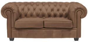 CHESTERFIELD ZOFA, rjava tekstil