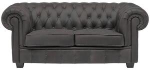 CHESTERFIELD ZOFA, temno siva tekstil