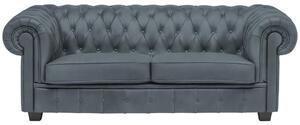 CHESTERFIELD ZOFA, sivomodra tekstil