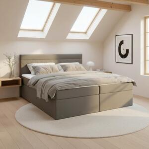 Bessagi Home Postelja Boxspring Rosa, Temno Siva, 180x200