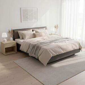Bessagi Home Oblazinjena Postelja Mariello, Antracit, Rjava, 180x200