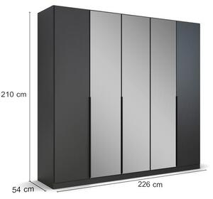 Modern Living Omara S Klasičnimi Vrati Skyla, Siva