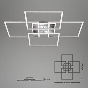 Stropna svetilka Frame S LED, 72,4x72,4 cm, aluminij