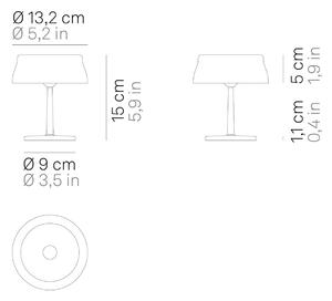 Zafferano Sister Light mini namizna svetilka za polnjenje zelena