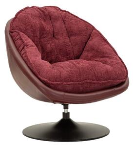 Bordo rdeč vrtljiv fotelj Retro Style – Mauro Ferretti
