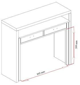 Raztegljiva pisalna/konzolna miza Woodman Desk
