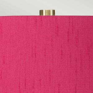 Namizna svetilka Isla antique brass/cranberry textile