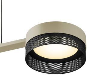 LED viseča luč Mesh 3fl. Dimmer, peščena/črna