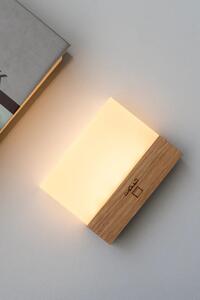 Gingko Design svetilka (manjša) LED iz orehovega lesa 8 x 2,5 x 6,6 cm