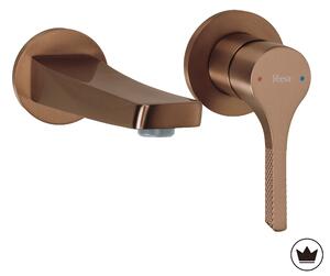 Podometna armatura za umivalnik REA VISION Brush Copper + BOX