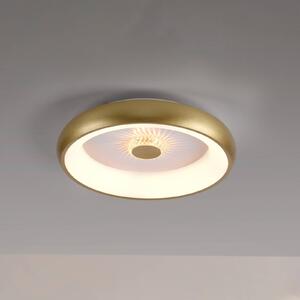 Vertigo LED stropna svetilka, CCT, Ø 46,5 cm, medenina