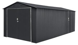 Hoggar Garaža Tonsberg (Zunanje dimenzije vključno s strešnim previsom (Š x G): 300 x 602 cm, Aluminij)