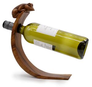 Leseno stojalo za vino – Žaba - Cotton, wood - Home warming - Za 40 let