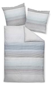 POSTELJNINA 135/200 cm mako saten srebrne barve