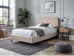 POSTELJA BOXSPRING x , tekstil, leseni material bež