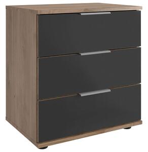 NOČNA OMARICA, siva, barve hrasta, barve aluminija