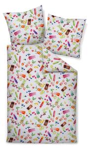POSTELJNINA 135/200 cm mako saten večbarvno