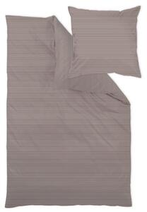 POSTELJNINA Bente 140/200 cm damast rjava