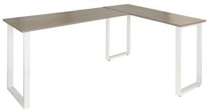 MID.YOU Kotna Pisalna Miza Workspace Basic I, Siva, Bela